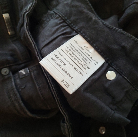 Women's Kancan Black Denim Jeans Size 3 / 25 - Picture 7 of 9